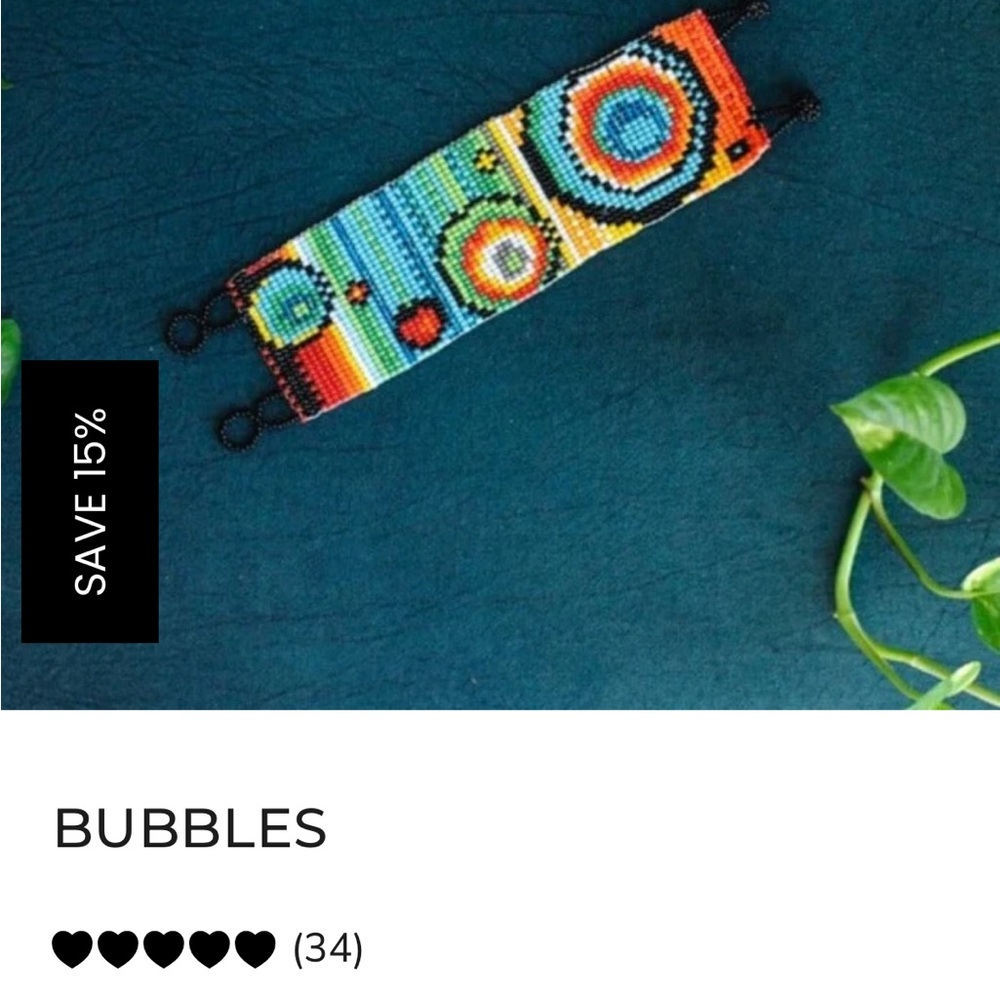 Mother Sierra “bubbles” beaded bracelet